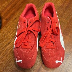Puma Red Suede Speedcat 5.5